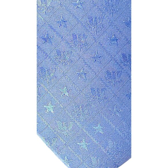 White House Historical Assn. Classic Blue Star Silk Tie - Picture 7 of 7